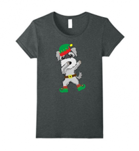 Christmas-Dabbing-Miniature-Schnauzer-Elf-T-Shirt