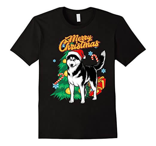 Top 10 Siberian huskie Christmas t-shirts - dogmal