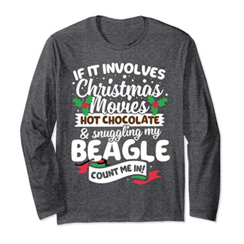 beagle christmas tree shirt