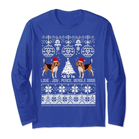 beagle christmas tree shirt