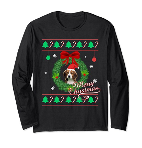 beagle christmas tree shirt