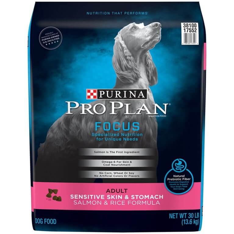 Purina Pro Plan Focus Sensitive Skin Stomach Salmon Rice Formula Dry Dog Food Review